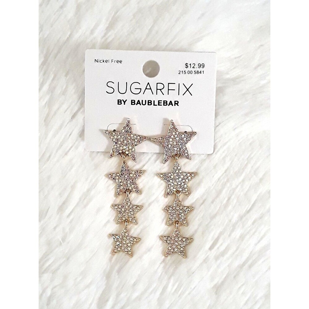 SUGAR FIX "SHOOTING STAR" STATEMENT EARRINGS (Nickel Free) NEW!!! - Picture 3 of 6
